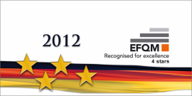 Recognised for excellence 4 stars