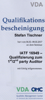 IATF 16949 Berater Auditor Stefan Tischner